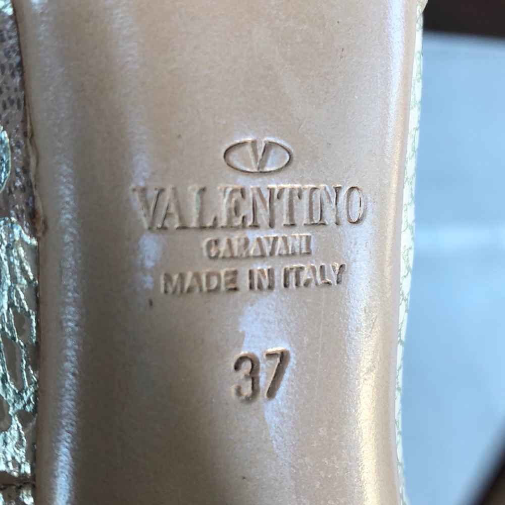 Valentino gold and blush platform pumps Size 37 - Picture 6 of 8